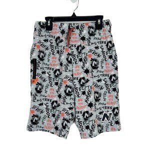 Nerf Shorts Kids EU 12-13 years Grey Orange Graphic Pull On Drawstring B…